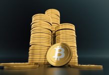 Bitcoin pile of coins