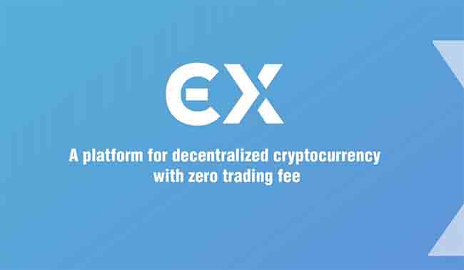 ECX: a platform for decentralized cryptocurrency with zero trading fee